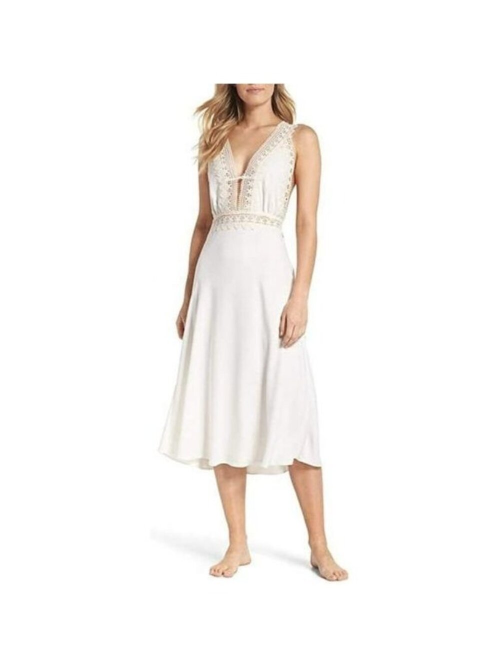 Flora Nikrooz Sleepwear Blythe Nightgown Ivory small